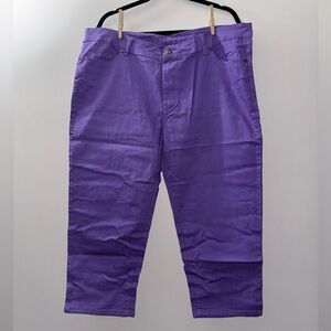 Vibrant Purple Capri Pants